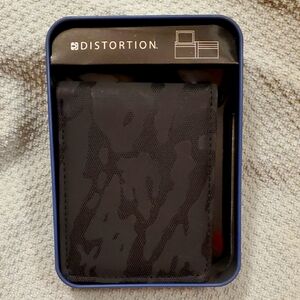 Distortion Camouflage Black Wallet New